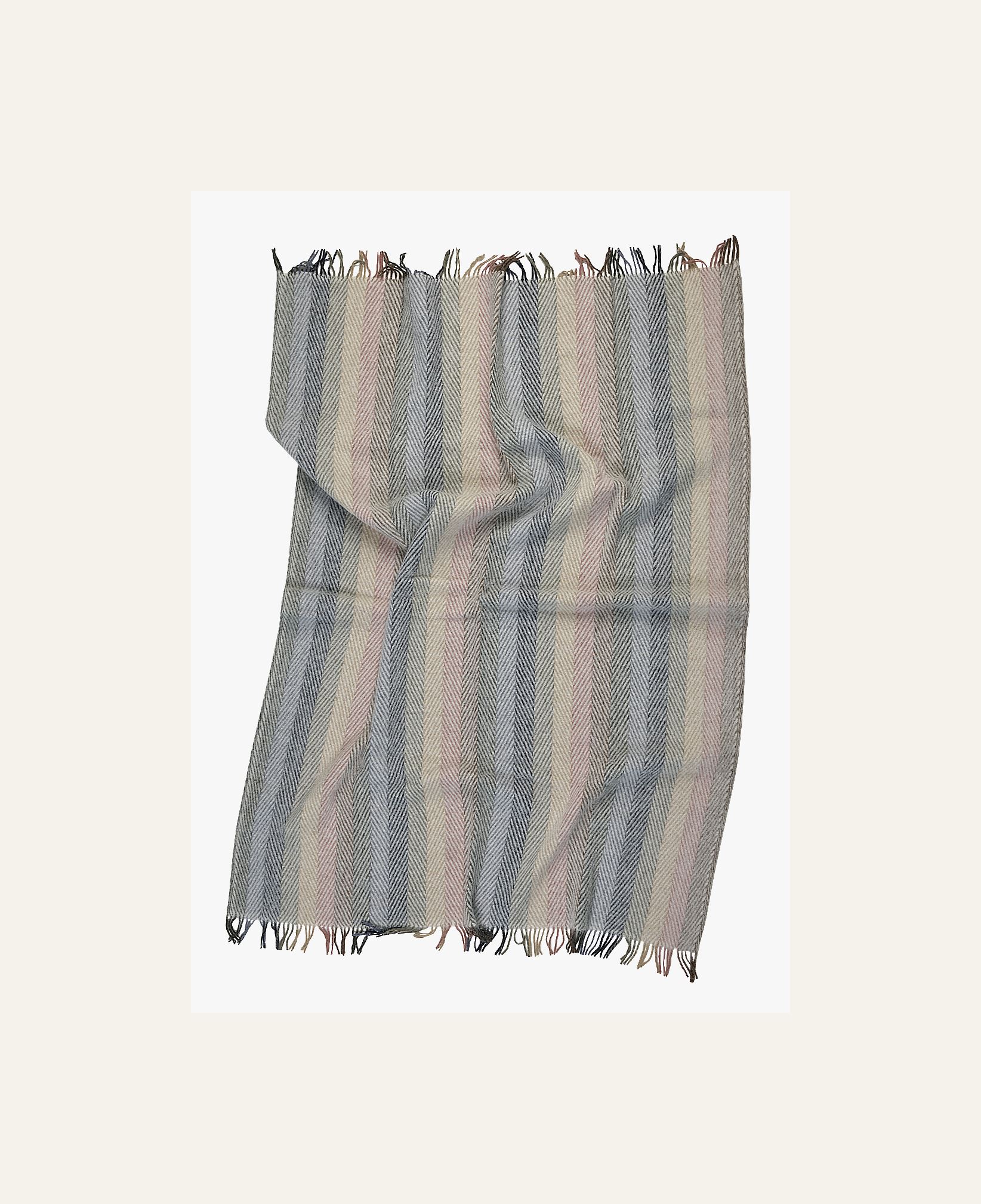 Ullpledd multi blå - 2