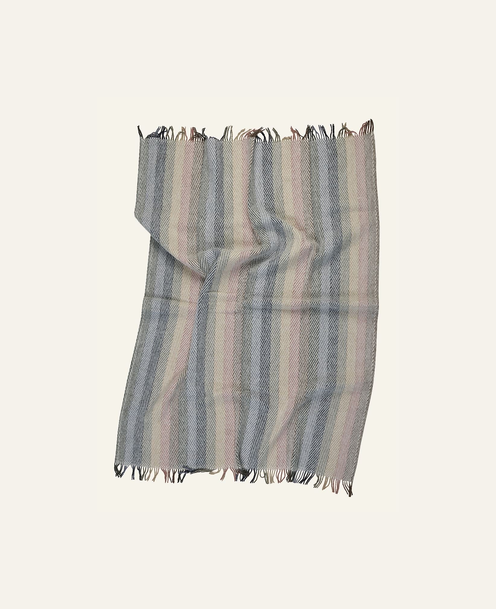 Ullpledd multi blå - 2