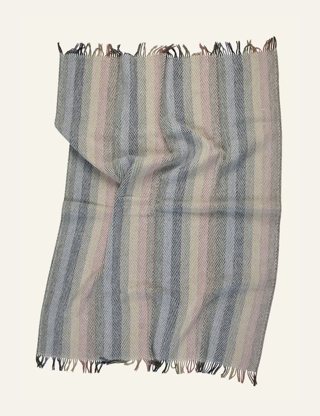 Ullpledd multi blå - 2