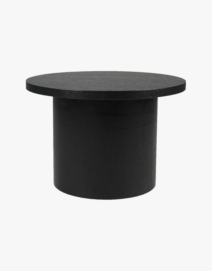 Sofabord svart - 75x75x49 cm ø 75 svart - 1