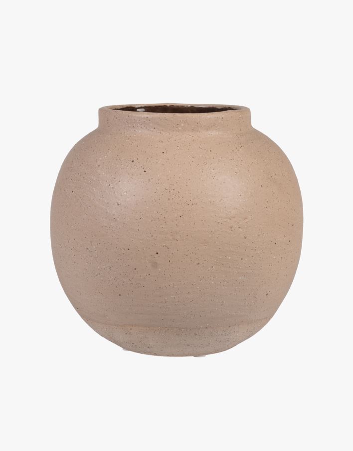 Vase beige - 20,4x20,4x18,8 cm beige - 1