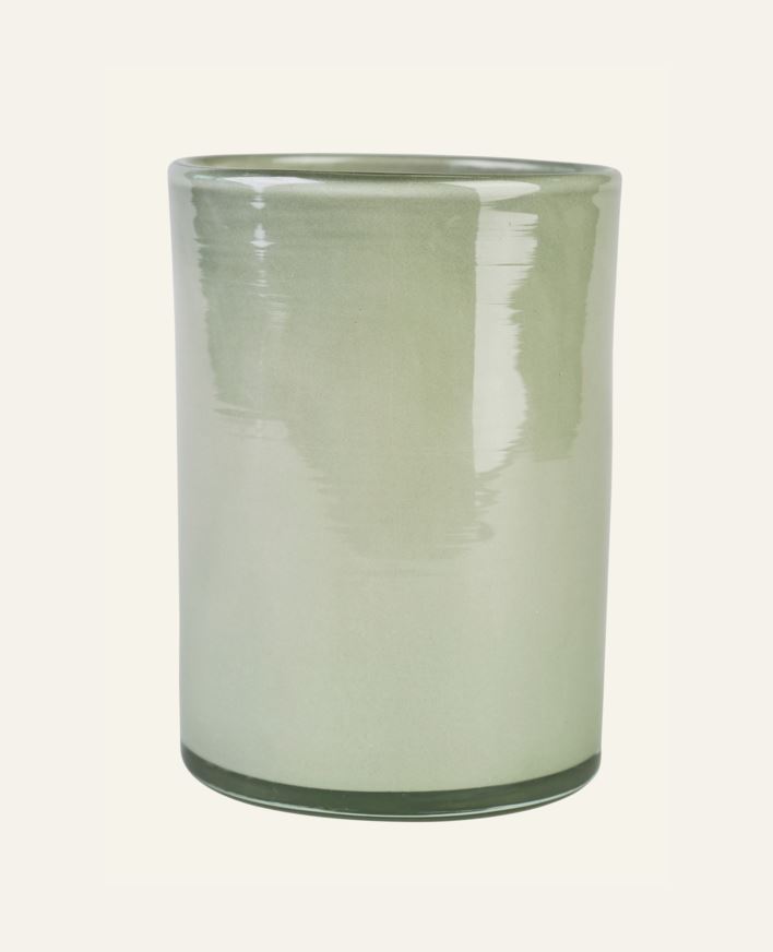 Telysholder lindegrønn - 8x8x9 cm lindegrønn - 1