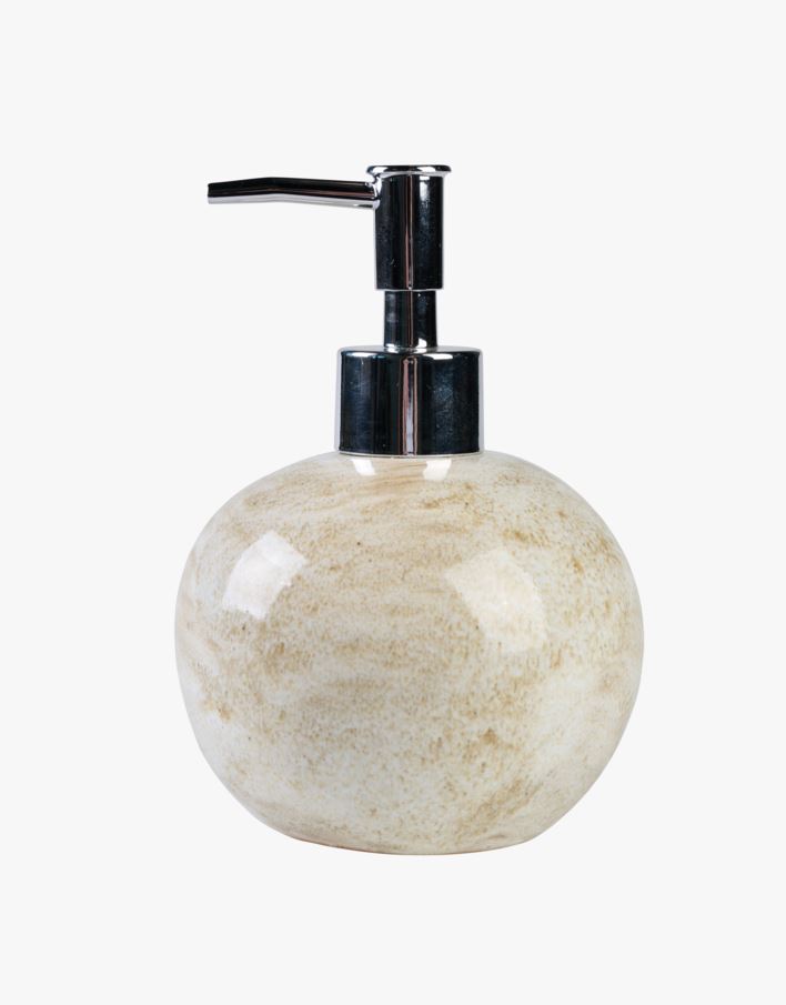 Såpedispenser beige - 10x10x15 cm beige - 1