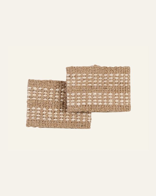 2 pk serviettringer natur - 8x5,5cm natur - 1
