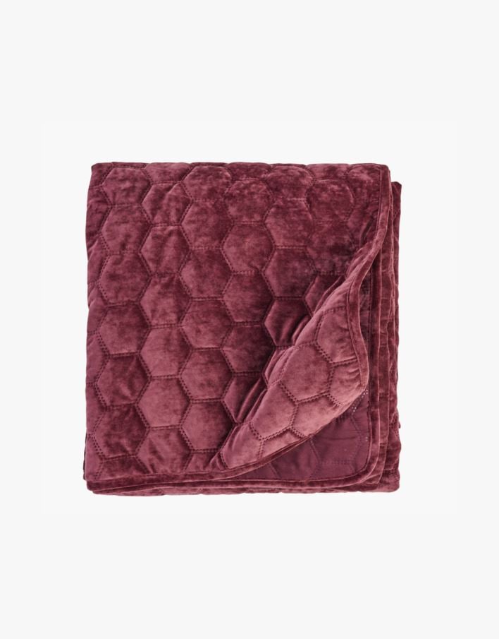 Sengeteppe burgunder - 150x240 cm burgunder - 1