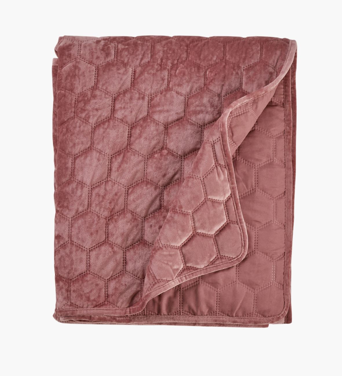 Sengeteppe gammelrosa - 240x240 cm gammelrosa - 1