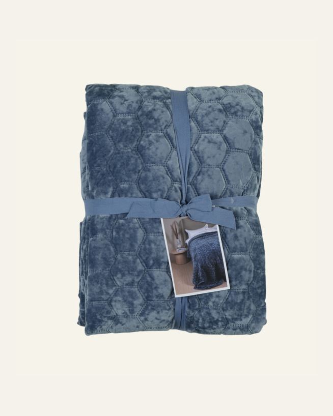 Sengeteppe lys blå - 150x240 cm lys blå - 1