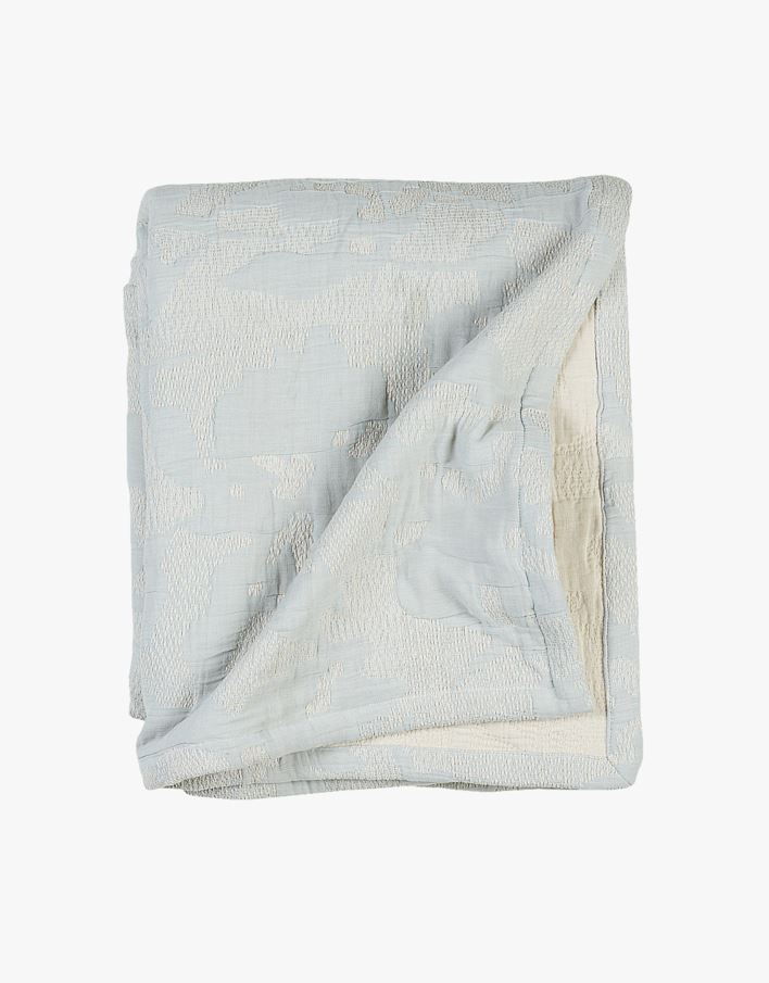 Sengeteppe lys blå - 240x240 cm lys blå - 1