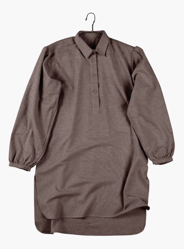 Nattskjorte brun - S/M brun - 1