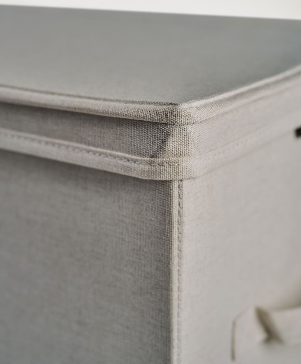 Oppbevaringsboks lys natur - 10