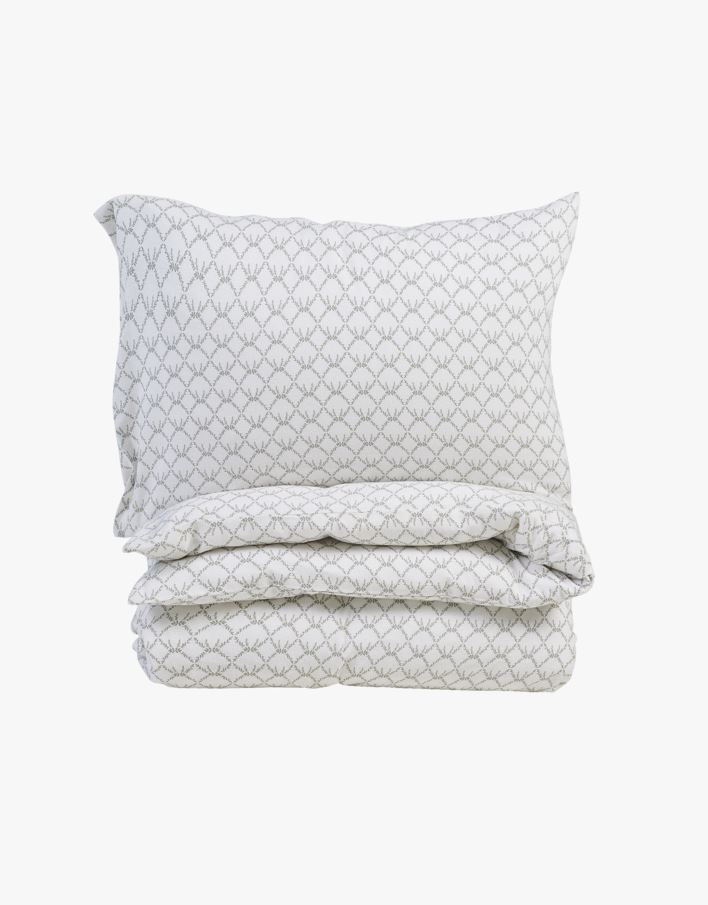 Flanell sengesett lindegrønn - 200x220+50x70 cm lindegrønn - 1