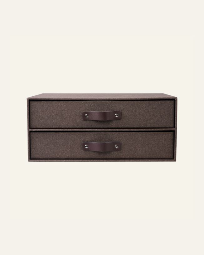 Dokumentboks a4 brun - 33,5x25,5x14,5 cm brun - 1