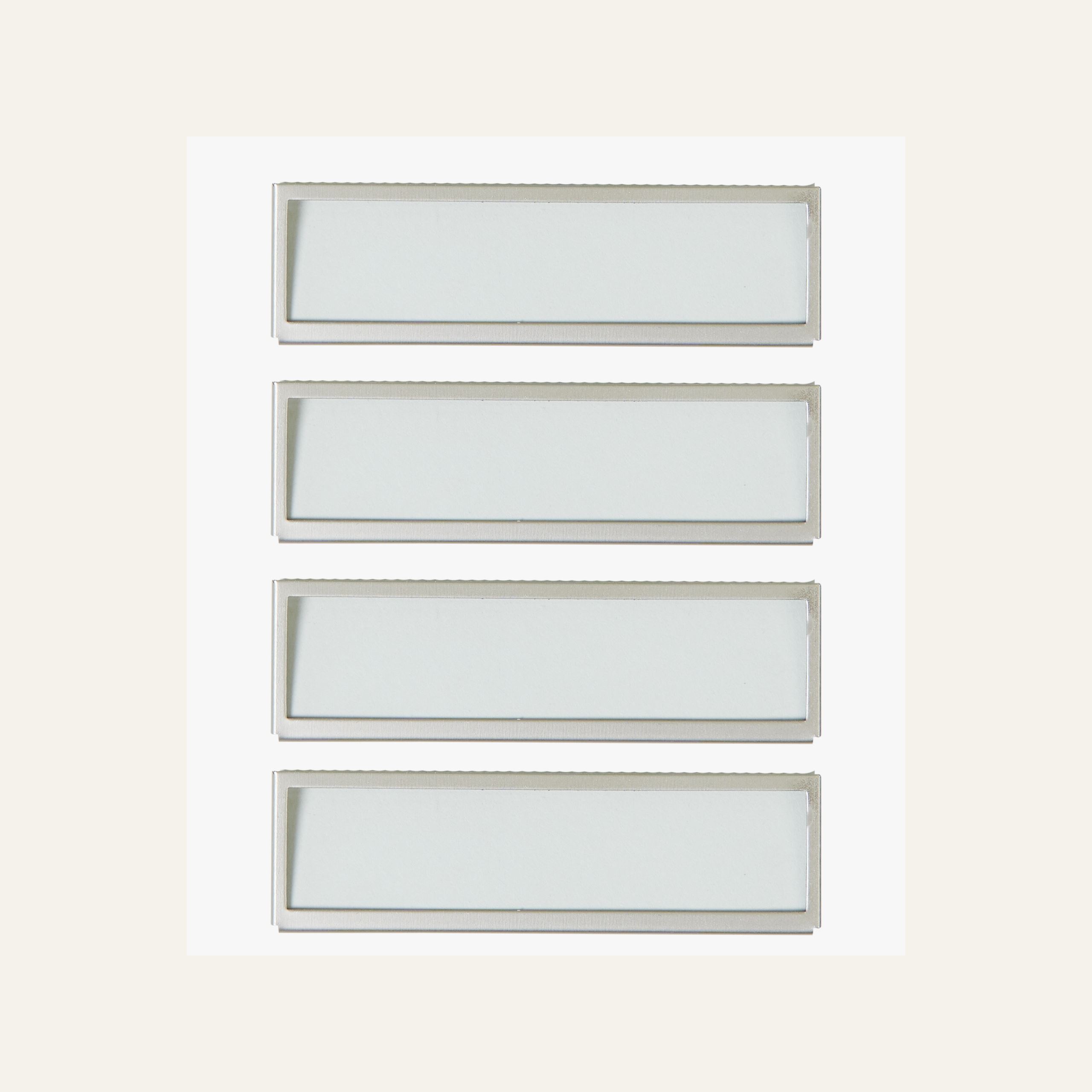 Etikettholder horisontal stål - 2