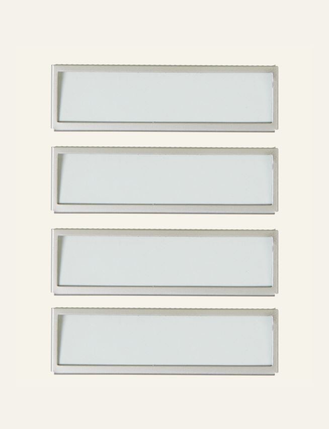 Etikettholder horisontal stål - 2