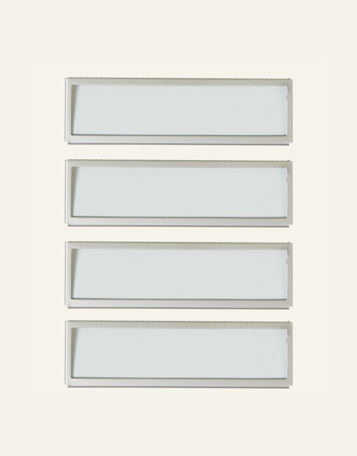 Etikettholder horisontal stål - 2