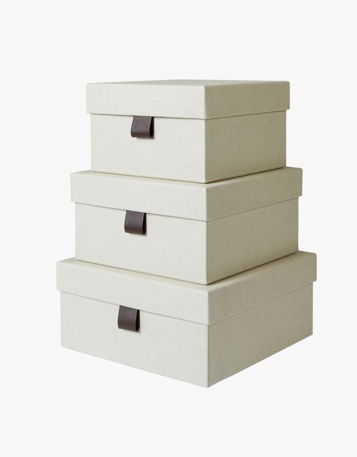 Oppbevaringsboks natur - 26x26x13 cm natur - 1