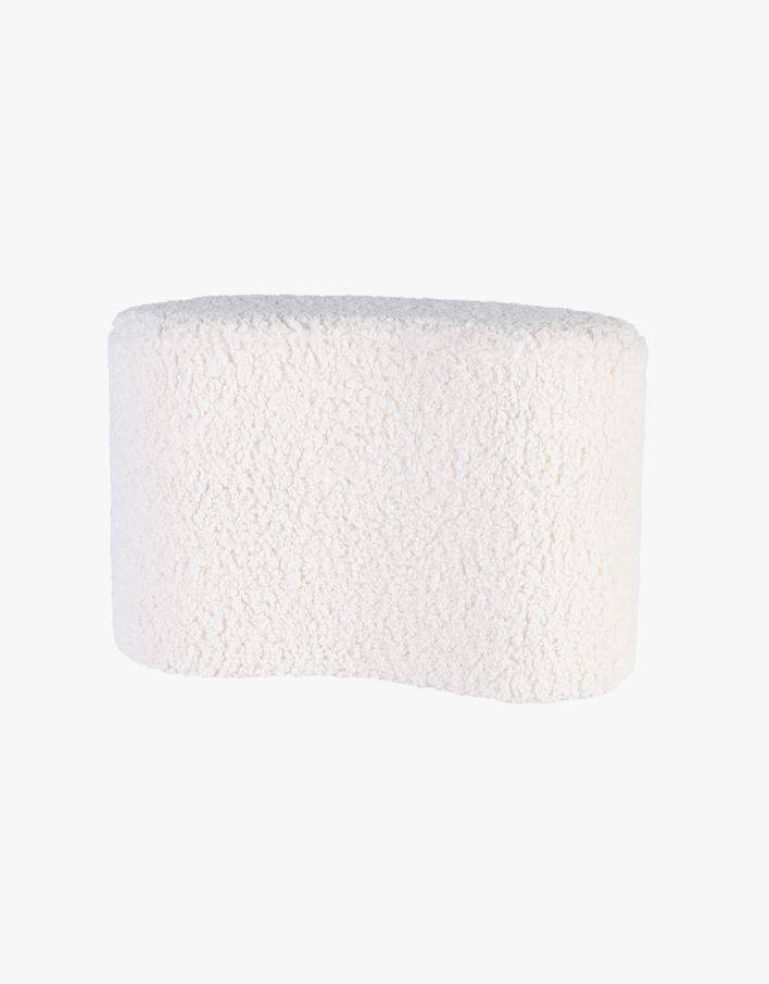 Puff hvit - 30x50x32 cm hvit - 1