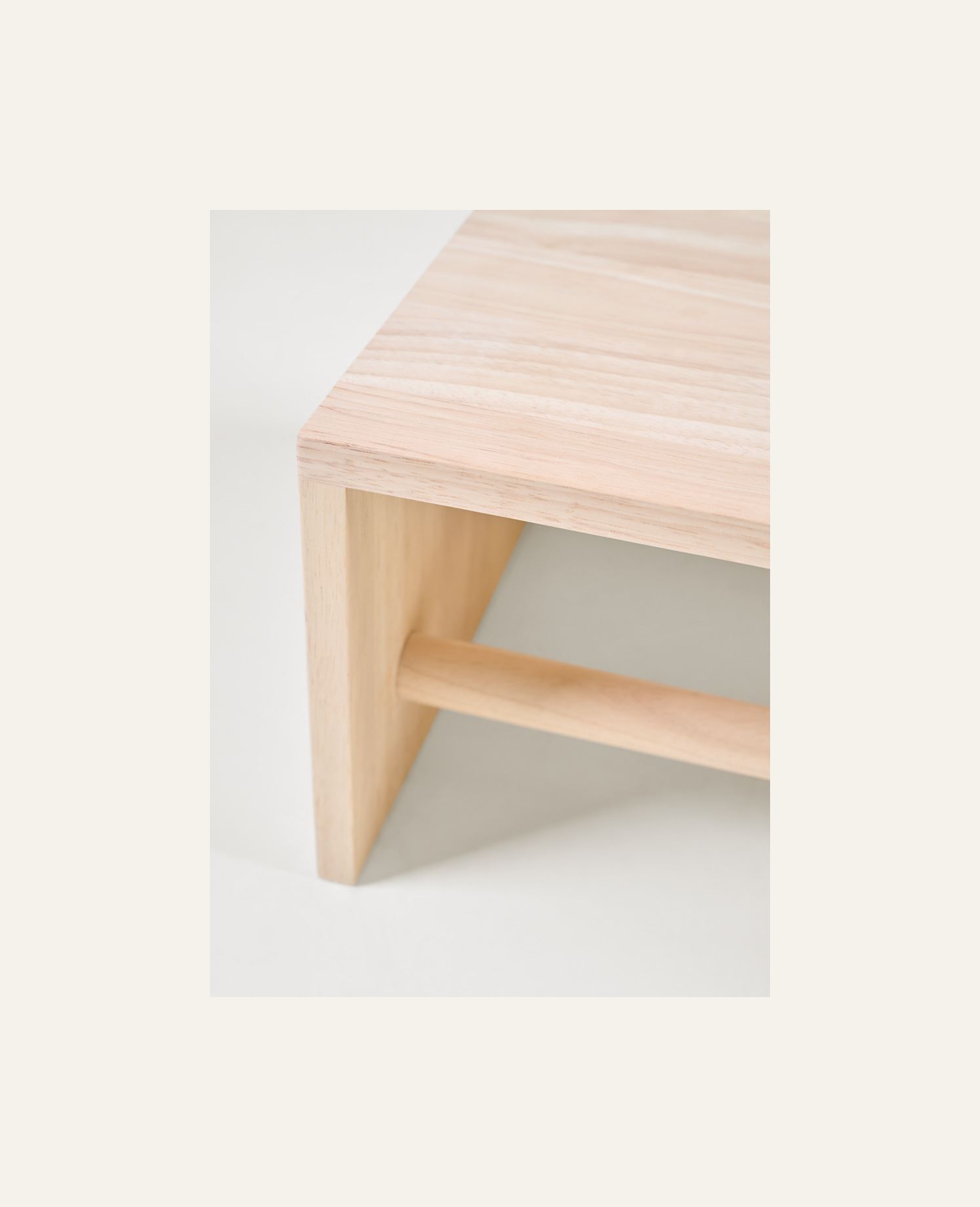 Hylle m/stang lys natur - 3