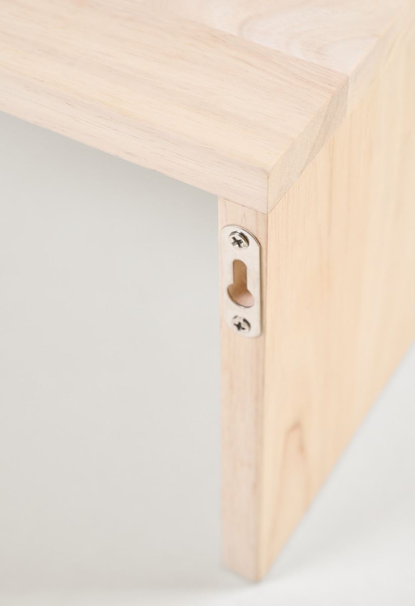 Hylle m/stang lys natur - 2