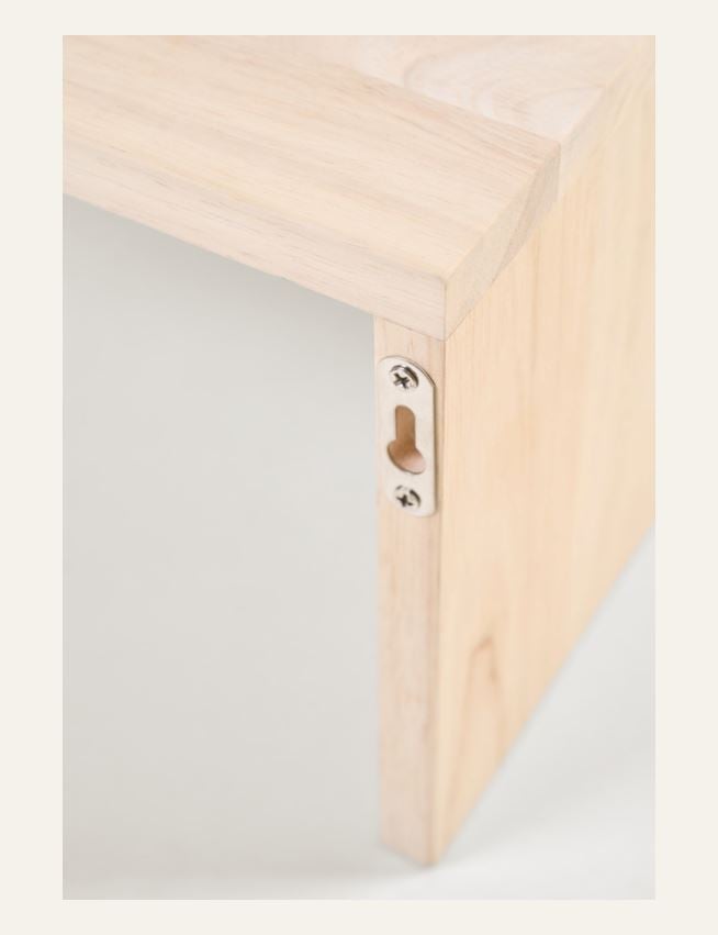 Hylle m/stang lys natur - 2