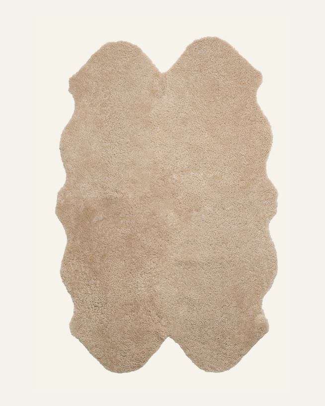 Lammeskinn beige - 100x160 cm beige - 1