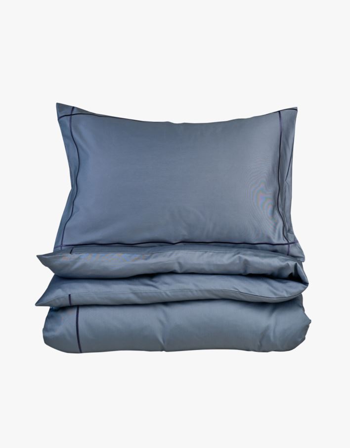 Sateng sengesett tåkeblå - 140x200 cm tåkeblå - 1