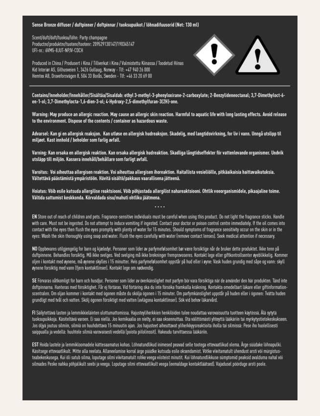 Duftpinner bronse - 4