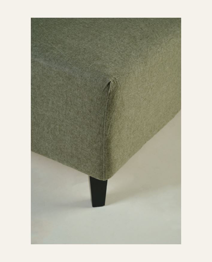 Flanellaken olivengrønn - 150x200 cm olivengrønn - 1