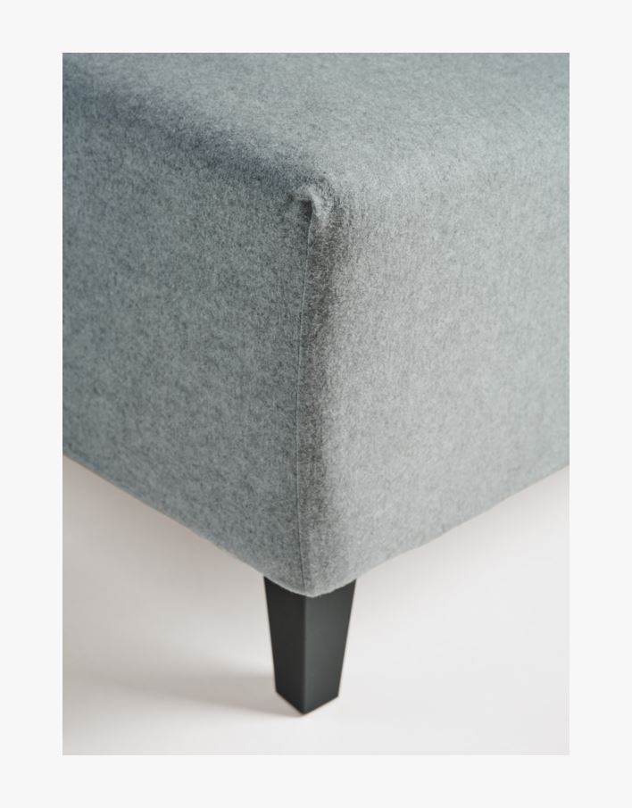 Flanellaken grå - 180x200 cm grå - 1