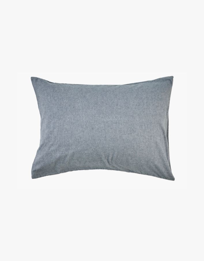 Garnfarget flanell putevar gråblå - 70x100 cm gråblå - 1