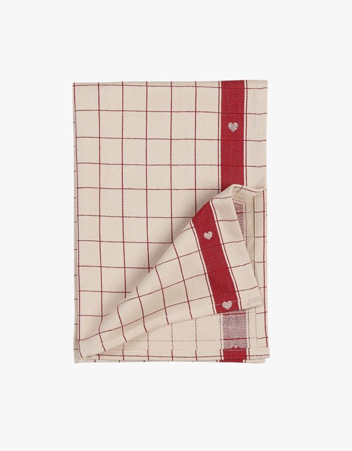 Kjøkkenhåndkle rød - 47x70 cm rød - 1