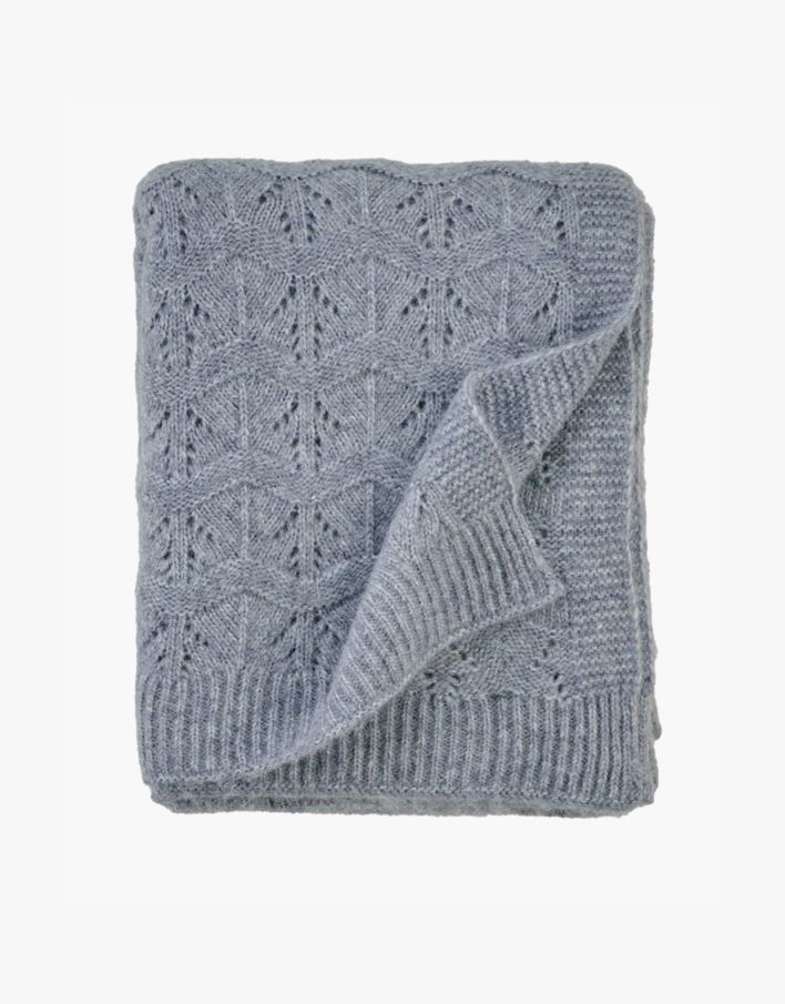 Pledd blå - 130x170 cm blå - 1