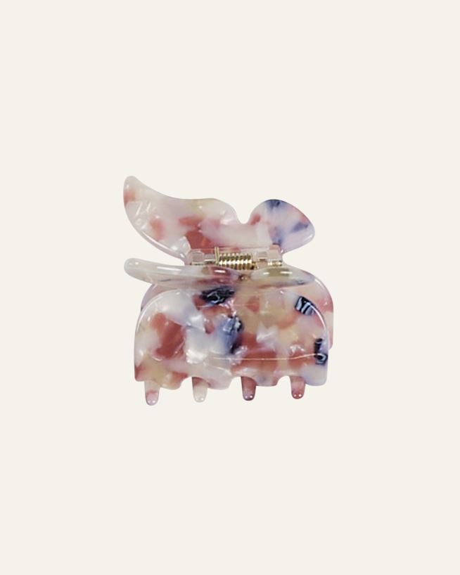 Hårklype multi rosa - 4,5x4,8x4,1 cm multi rosa - 1