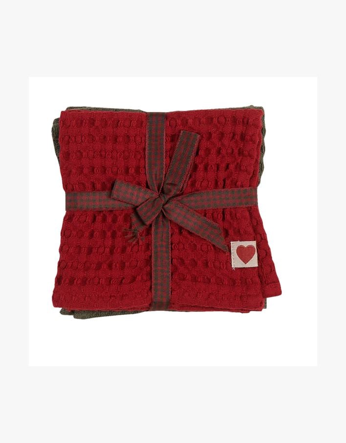 Kjøkkenklut multi rød - 30x30 cm multi rød - 1