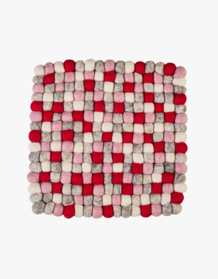 Gryteunderlag rød - 20,5x20,5 cm rød - 1