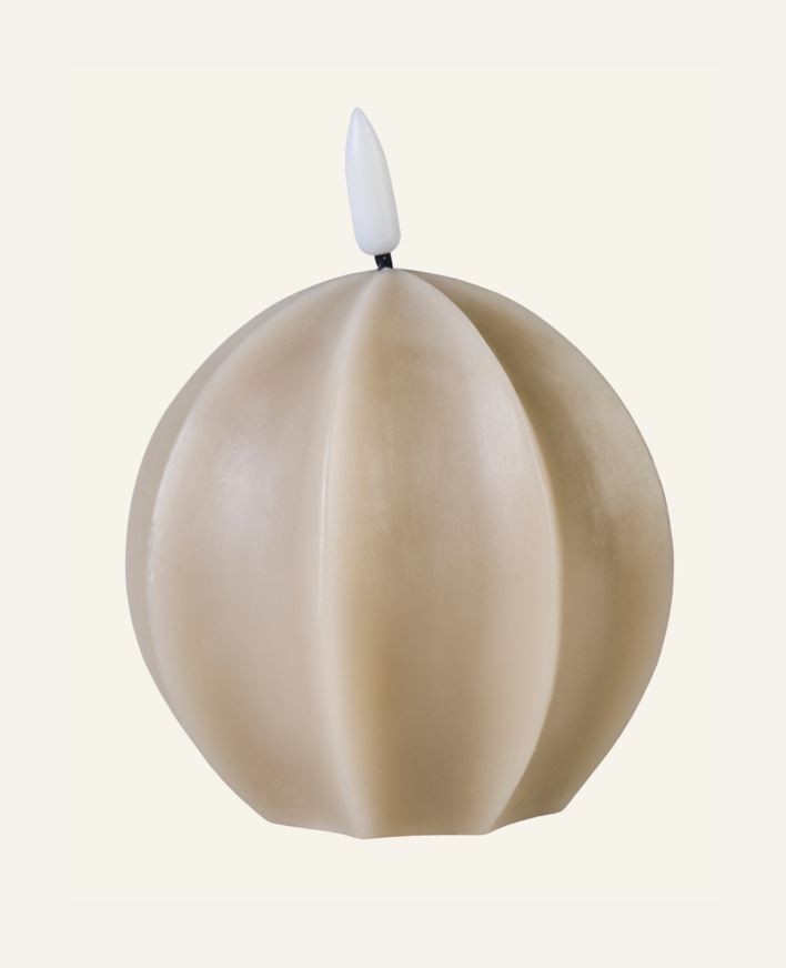 Led lys beige - 9,5x9,5x12,5 cm beige - 1