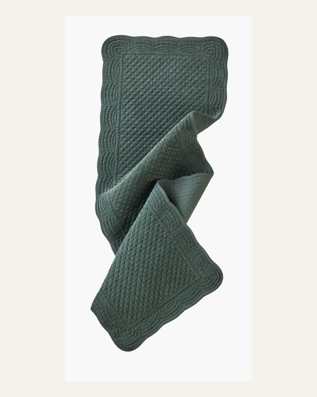 Løper mørk grønn - 33x110 cm mørk grønn - 1