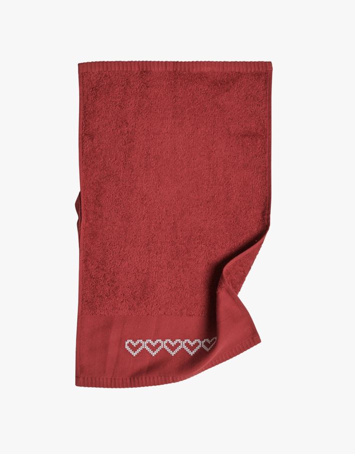 Gjestehåndkle rød - 30x50 cm rød - 1