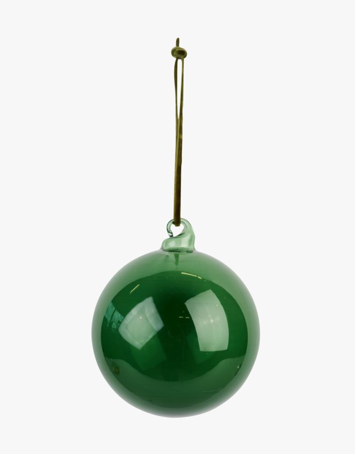 Julekule julegrønn - ø8 cm julegrønn - 1
