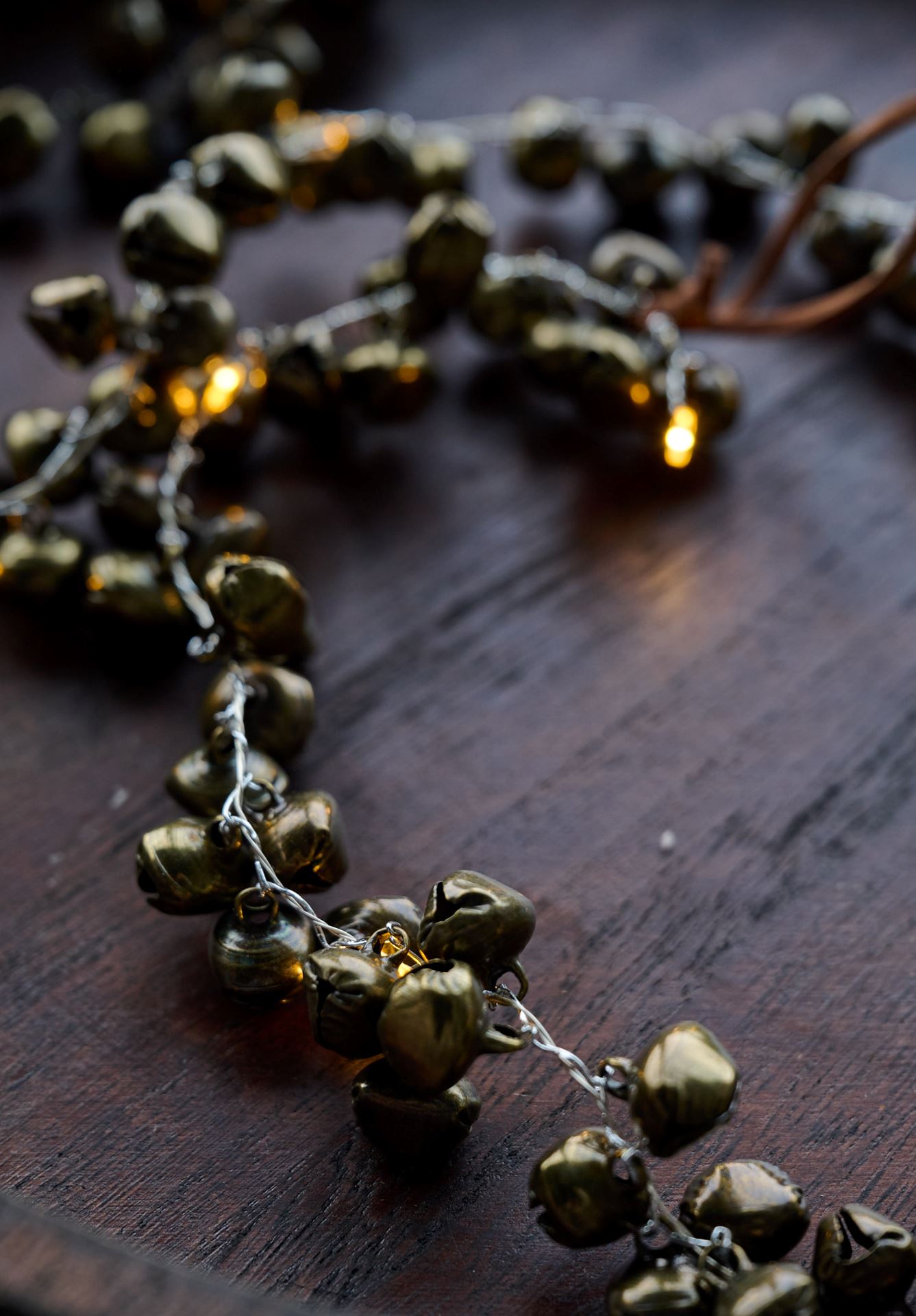 Led lyslenke gull - 90 cm gull - 1