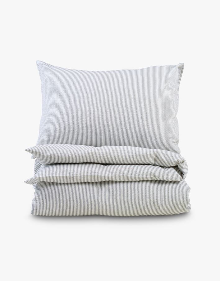 Krepp sengesett olivengrønn - 140x200 cm olivengrønn - 1