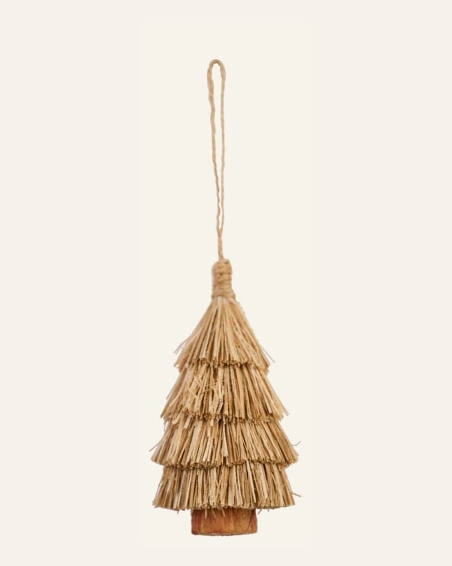 Juletrepynt natur - 6x6x15 cm natur - 1