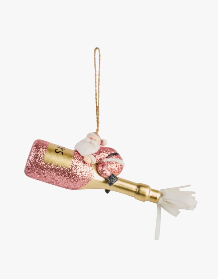 Juletrepynt rosa - 6x3,5x15 cm rosa - 1