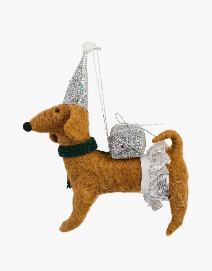 Juletrepynt multi sølv - 3,5x13,5x14 cm multi sølv - 1