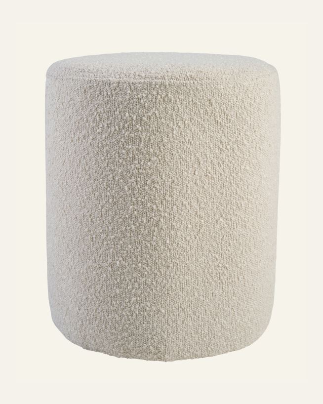 Puff lys beige - 34x34x41 cm ø34 lys beige - 1