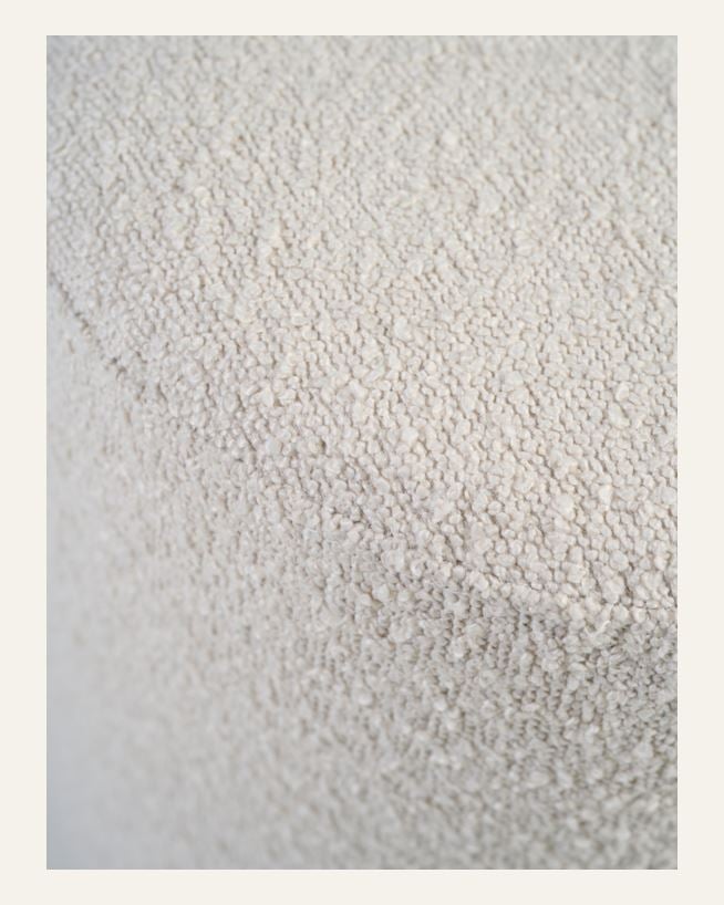 Puff lys beige - 34x34x41 cm ø34 lys beige - 1