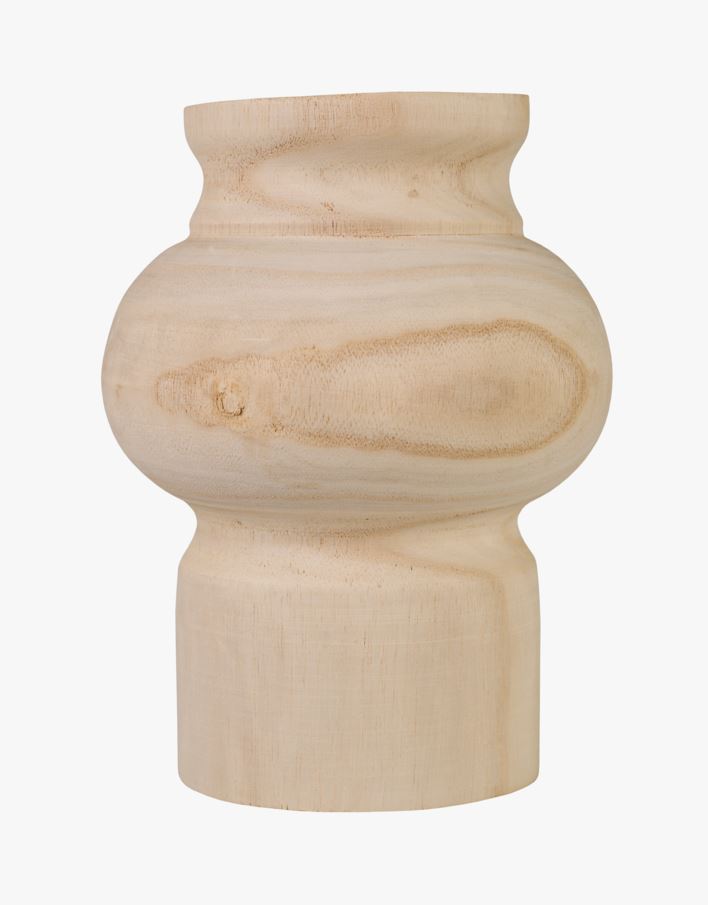 Dekorvase lys natur - 16x16x21,5 cm lys natur - 1