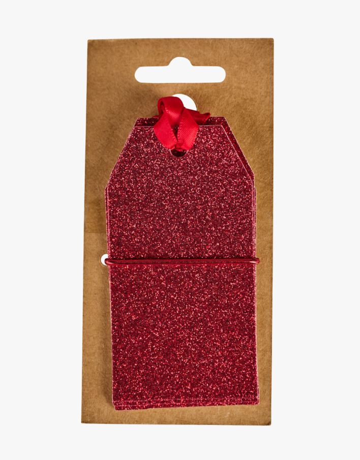 Merkelapp 6stk rød - 5x9,5 cm rød - 1