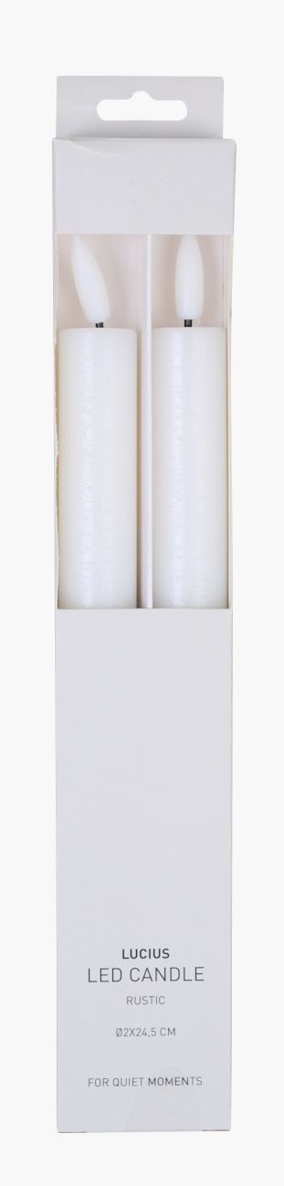 Led stakelys hvit - ø2x24,5 cm hvit - 1