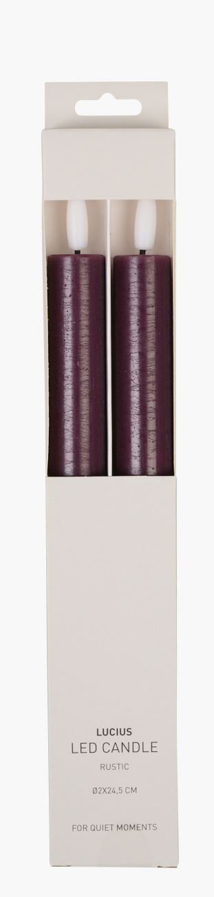 Led stakelys burgunder - ø2x24,5 cm burgunder - 1